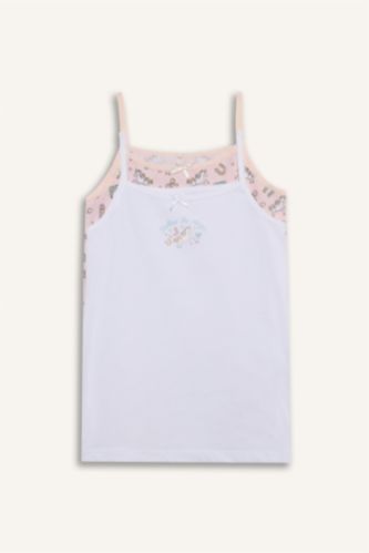 Unicorn Baskılı 2'li Atlet Kız Çocuk