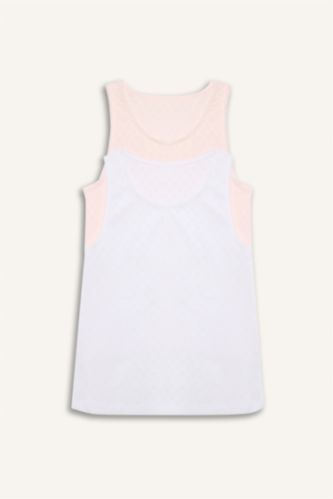 Kız Çocuk - Genç Kız Açık Pembe 2'li Atlet Kız Çocuk