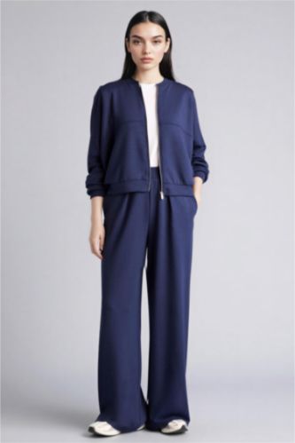 Woman NAVY Regular Fit Basic Trousers
