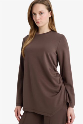 Regular Fit Uzun Kollu Tunik