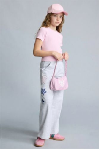 Young Girls - Teen Girls Light Grey Melange Wide Leg Trousers