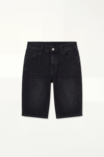 Regular Fit Belted Waist Denim Bermuda Shorts