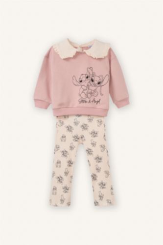 Baby Girl Rose 2 piece Regular Fit Baby Collar Lilo & Stitch Licensed Set