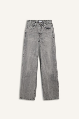 Straight Wide Yüksek Bel Jean