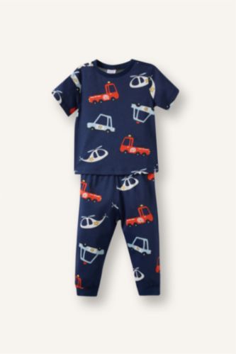 Erkek Bebek Lacivert 2'li Pijama Takımı Erkek Bebek