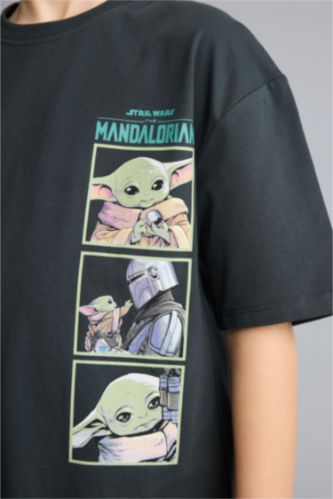 Erkek Çocuk - Genç Erkek Antrasit Star Wars Oversıze Tişört