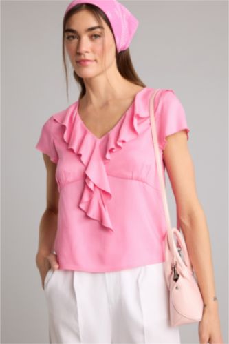 Женщины Розовый Regular Fit