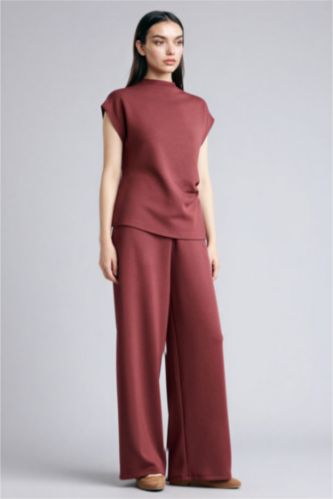 Әйелдерге Тақта кең аяқ модаль Шалбар