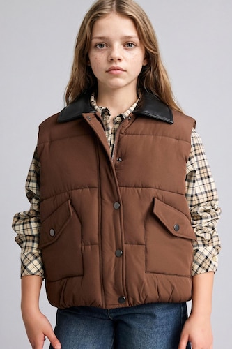 Young Girls - Teen Girls Brown Girl Vest