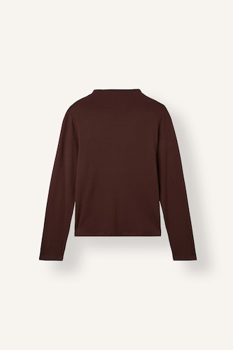 Kadın Kahve Slim Fit Modal Tunik
