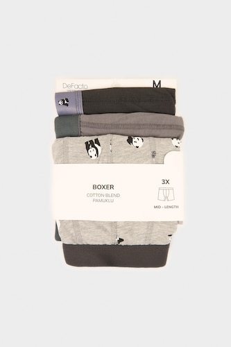 Боксеры Regular Fit с животным принтом набор из 3 шт