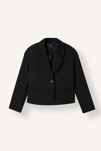 Kadın Siyah Relaxed Fit Blazer Ceket
