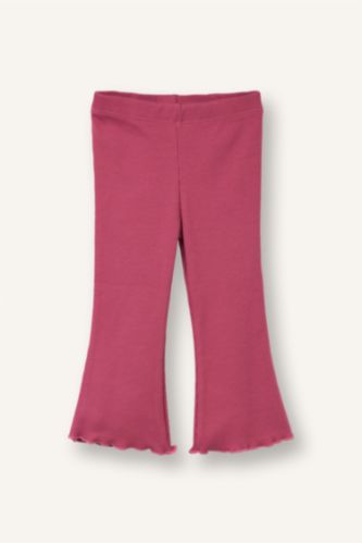 Kız Bebek Gülkurusu Flare Fıt Fitilli Kaşkorse Tayt Kız Bebek