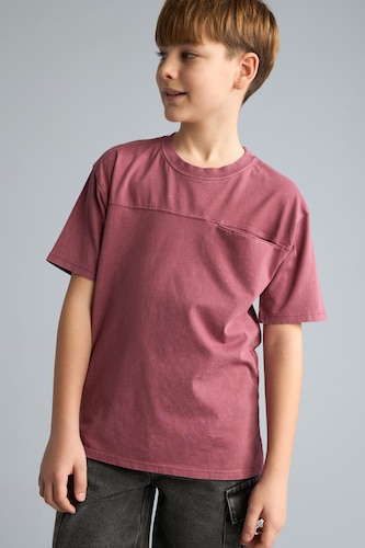 Young Boys - Teen Boys Purple Boy New Regular Fit Crew Neck T-Shirt