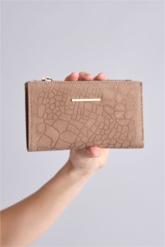 Kadın Kahve Kadın Süet Cüzdan