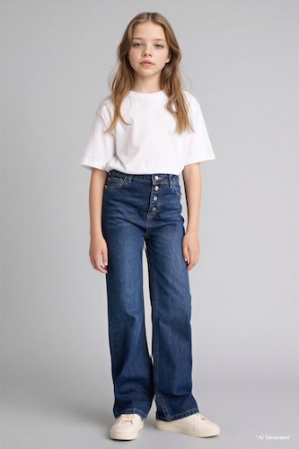 Girl Wide Leg Jeans