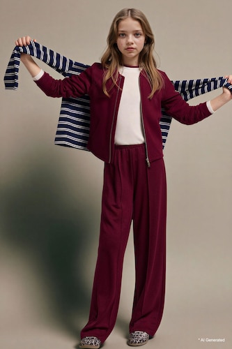 Girl Wide Leg Modal Trousers