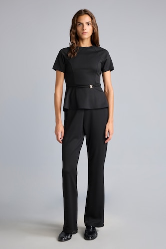 WOMAN Black Regular Fit Sweatpants