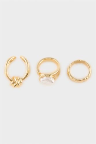 Kadın Altın Kadın 3'lü Yüzük