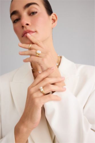 WOMAN GOLD 3 piece Ring