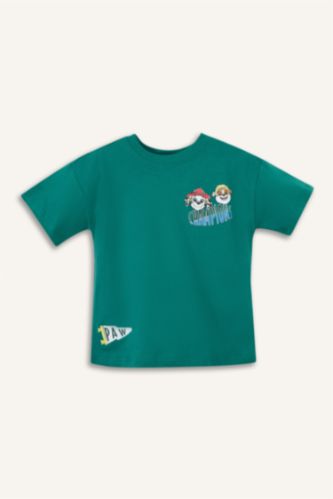 Erkek Bebek Koyu Yeşil Paw Patrol Lisanslı Tişört