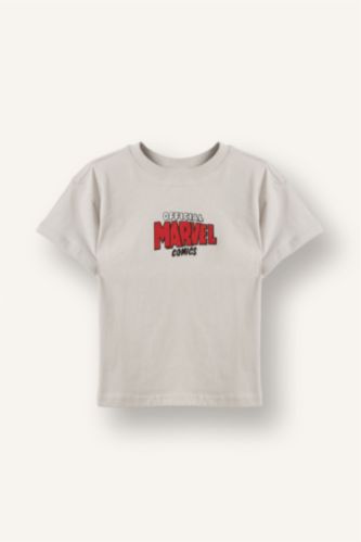 Erkek Bebek Açık Gri Marvel Comıcs Tişört Erkek Bebek