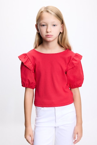 Girl Ribbed Ribbed T-Shirt