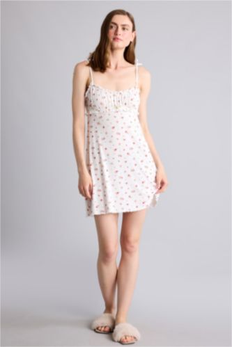 Women Ecru Knitted Dress