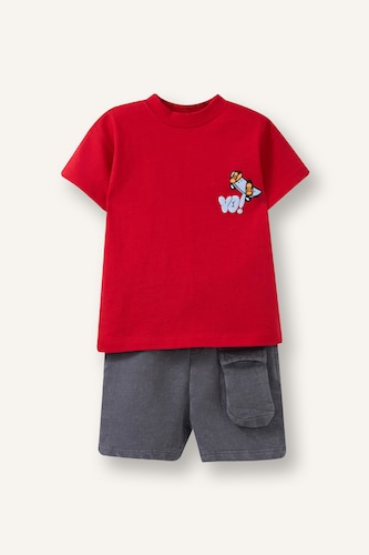 Bbay Boy Skateboard Print 2 Piece Set