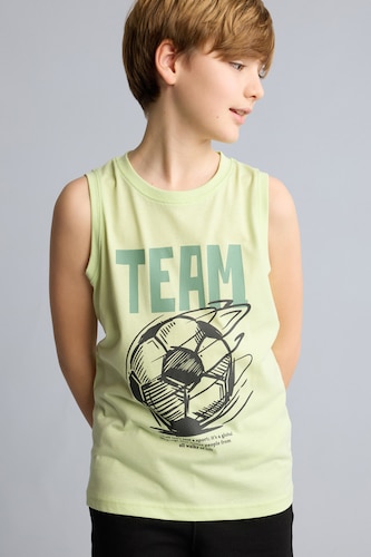 Young Boys - Teen Boys Mint Boy Regular Fit Tank Top