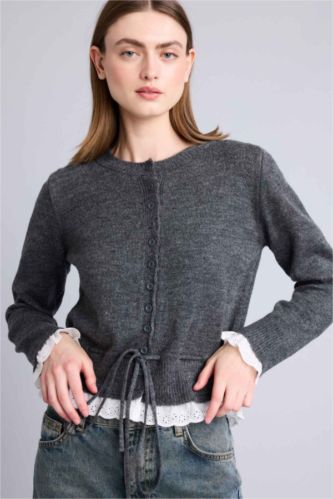 نساء أنثرا Slim Fit Cardigan