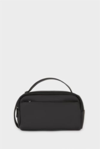 Erkek Siyah Erkek Suni Deri El Çantası