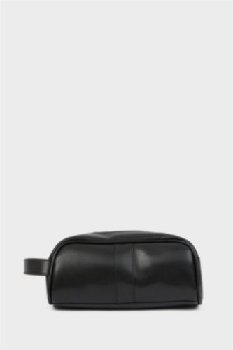 Erkek Siyah Erkek Suni Deri El Çantası