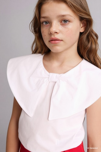 Girl Regular Fit Short Sleeve Blouse