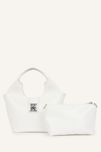 Women White Hand Bag