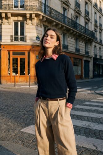 Свитер с круглым вырезом Regular Fit