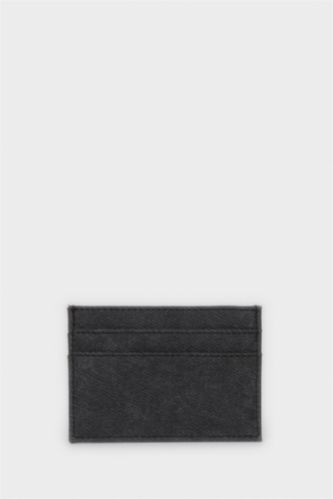 Men Black Man Business Card Wallet