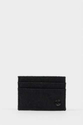 Erkek Siyah Erkek Süet Kartlık