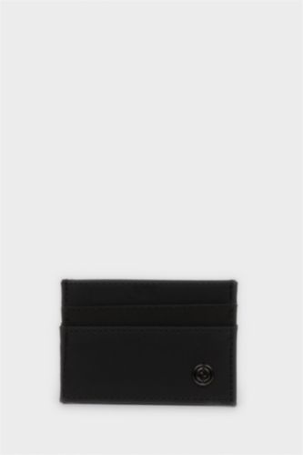 Erkek Siyah Erkek Çapraz Dokuma Kartlık