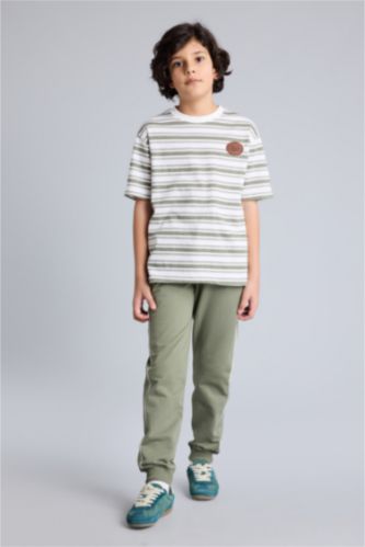 BOYS & TEENS Light Khaki 2 piece Oversize Fit Set