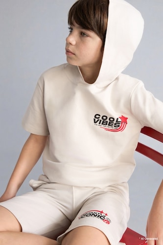Boy Sweatshirt Fabric 2 Piece Set