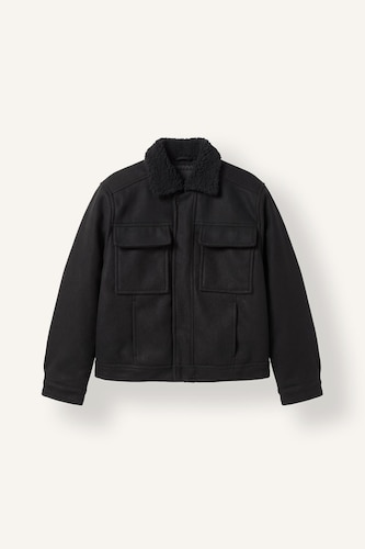 Boy Windproof Waterproof Wool Blend Jacket