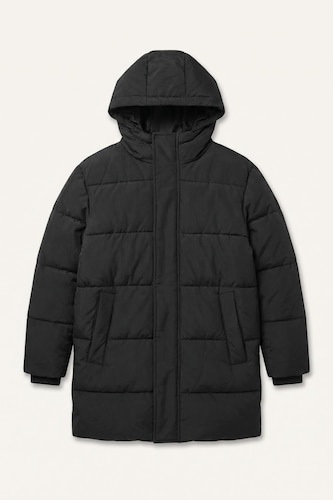 Boy Hooded Taffeta Coat
