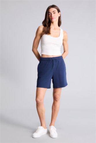 نساء كحلي شورت برمودا بيزك