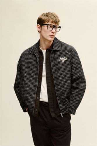 Erkek Siyah Regular Fıt Mont