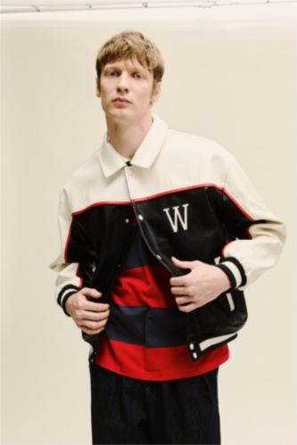 رجال أسود جاكيت اوفر سايز