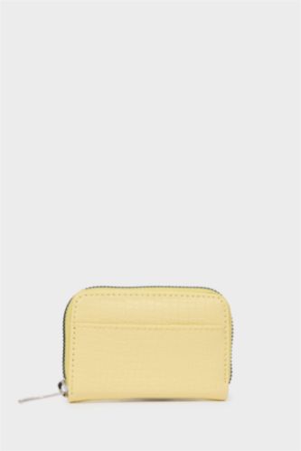 Kadın Açık Sarı Kadın Bozuk Para Çantası