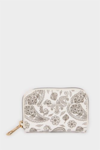 Kadın Ekru Kadın Bozuk Para Çantası