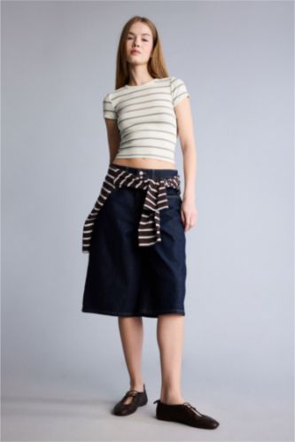 WOMAN Blue Black Denim