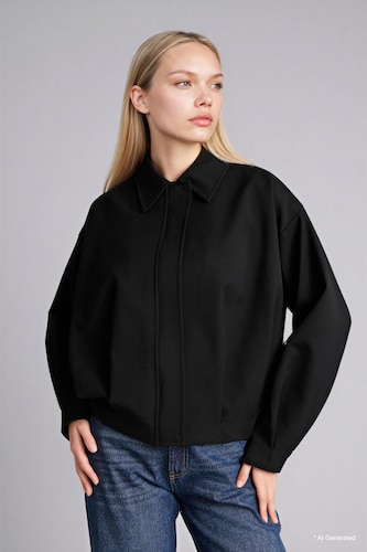 Gömlek Yaka Blazer Ceket